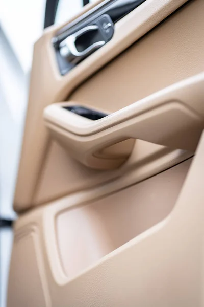 Car Interior Front Handle Door Panel Car Open Door Window — Stockfoto
