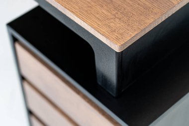 Açılmış çekmece mobilyası ahşap masa işyeri