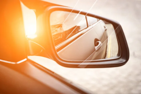 Side Car Mirror Close Details Business Car — Fotografia de Stock