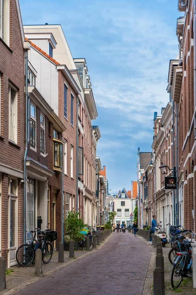 Haarlem Países Baixos Março 2022 Vista Rua Acolhedora Arquitetura Genérica — Fotografia de Stock