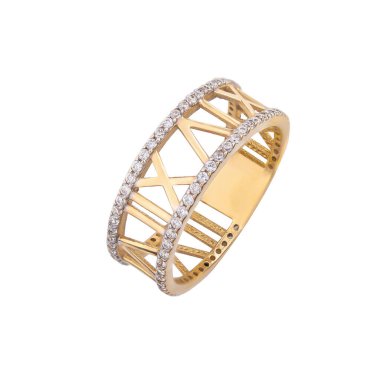 Mücevher alyansı altın. Nişan yüzüğü izole edilmiş beyaz arkaplan