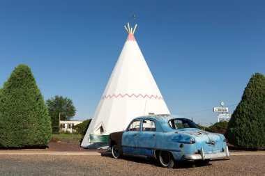 wingwam village motel 6 holbrook, arizona, ABD tarihi route 66