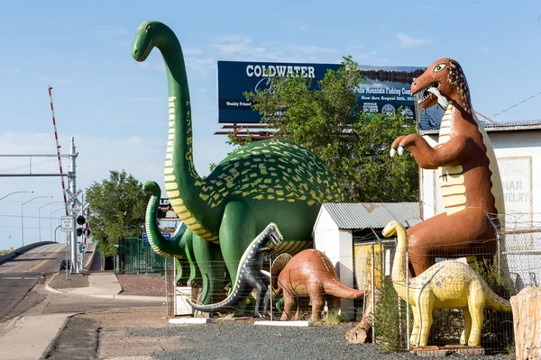 Rainbow Rock Shop em Holbrook, Arizona, ao longo da histórica Route 66 — Fotografia de Stock