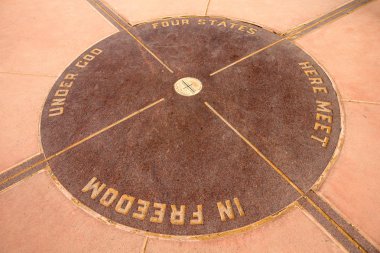 The Four Corners Monument clipart