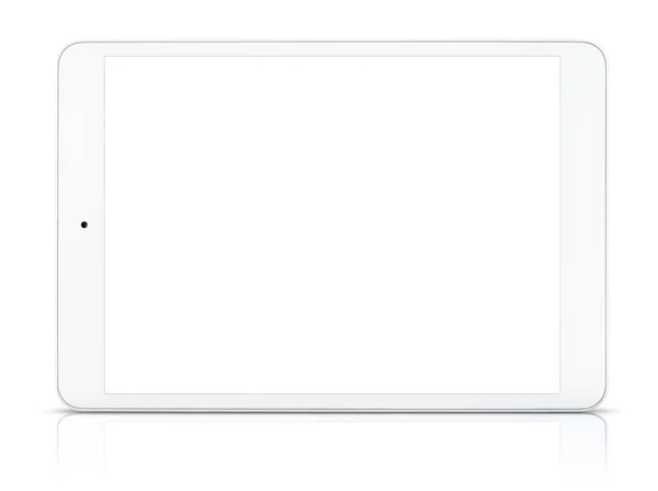 Biała Cyfrowa Tabletka Białym Tle — Zdjęcie stockowe