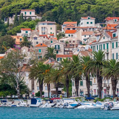 Hırvatistan 'ın Split kentinin güzel manzarası Eylül 2016 dolaylarında Split' te.