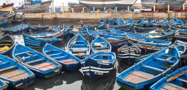 ESSAOUIRA, MOROCCO - CIRCA EPTEMBER 2014: Essaouira Limanı Eylül 2014 Essaouira.