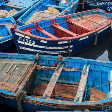 ESSAOUIRA, MOROCCO - CIRCA EPTEMBER 2014: Essaouira Limanı Eylül 2014 Essaouira.