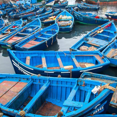 ESSAOUIRA, MOROCCO - CIRCA EPTEMBER 2014: Essaouira Limanı Eylül 2014 Essaouira.