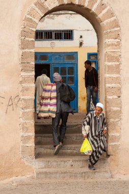 ESSAOUIRA, MOROCCO - CIRCA EPTEMBER 2014: Essaouira kasabası, Eylül 2014, Essaouira.