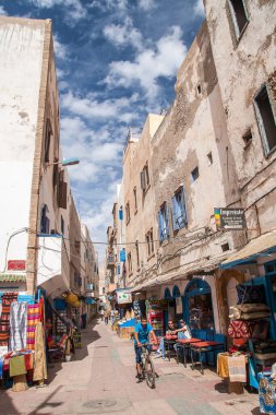 ESSAOUIRA, MOROCCO - CIRCA EPTEMBER 2014: Essaouira kasabası, Eylül 2014, Essaouira.