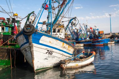 ESSAOUIRA, MOROCCO - CIRCA EPTEMBER 2014: Essaouira Limanı Eylül 2014 Essaouira.