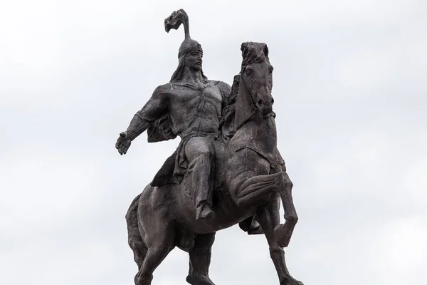 Bishkek Kyrgyzstan Circa June 2017 Monumento Herói Nacional Quirguistão Manas — Fotografia de Stock