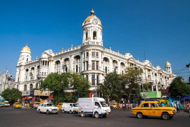 CALCUTTA, INDIA - CIRCA NOVEMBER 2013: Kalküta 'nın sömürge mimarisi Kasım 2013' te Kalküta 'da.