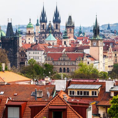PRAG, CZECH REPUBLIC - CIRCA MAYIS 2017: Çek Cumhuriyeti 'nin başkenti Prag şehri Mayıs 2017.