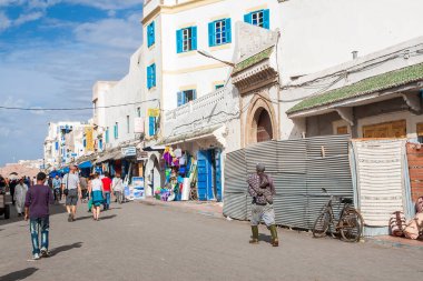 ESSAOUIRA, MOROCCO - CIRCA EPTEMBER 2014: Essaouira kasabası, Eylül 2014, Essaouira.