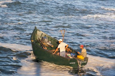OUALIDIA, MOROCCO - CIRCA EPTEMBER 2014: Oualidia 'nın Eylül 2014' te Oualidia 'da görülmesi.