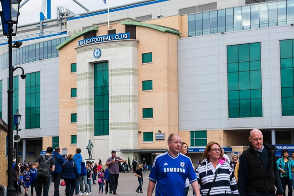 London England Circa September 2014 Chelsea Fans Nach Dem Spiel — Stockfoto