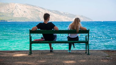 Hırvatistan 'ın Hvar adasında yer alan küçük bir kasaba olan Stari Grad, Ağustos 2016' da Stari Grad 'da görülüyor..