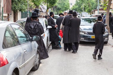 JERUSALEM, ISRAEL - CIRCA MAYIS 2018: Kudüs sokaklarının görünümü