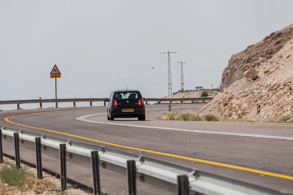 Nagev Israel Circa Mayo 2018 Vista Carretera Través Del Desierto — Foto de Stock