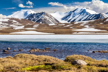 Kırgızistan 'ın Issyk Kul Bölgesinde Barskoon (Arabel) Syrts