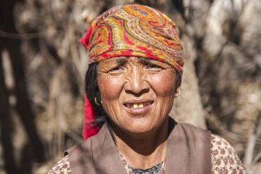 JHONG, NEPAL - CIRCA NOVEMBER 2013: Jhong köyü sakinleri Kasım 2013 dolaylarında Jhong.