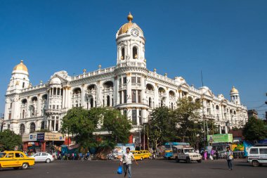 CALCUTTA, INDIA - CIRCA NOVEMBER 2013: Kalküta 'nın sömürge mimarisi Kasım 2013' te Kalküta 'da.
