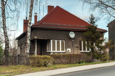 RUDA SLASKA, POLAND - CIRCA Kasım 2019: Ruda Slaska 'daki eski gümrük dairesi.