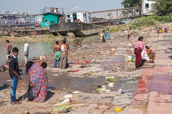 Calcutta India Circa November 2013 Ghats Calcutta Circa November 2013 — Stock Photo, Image