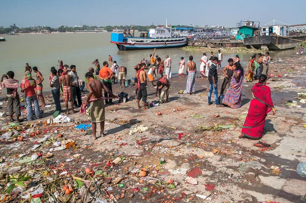 Calcutta India Circa November 2013 Ghats Calcutta Circa November 2013 — Stock Photo, Image