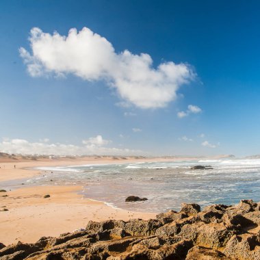 OUALIDIA, MOROCCO - CIRCA EPTEMBER 2014: Oualidia 'nın Eylül 2014' te Oualidia 'da görülmesi.