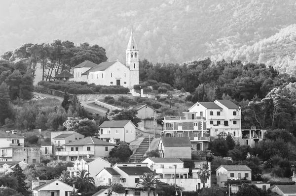 Bella Vista Della Città Jelsa Sull Isola Hvar Croazia Circa — Foto Stock