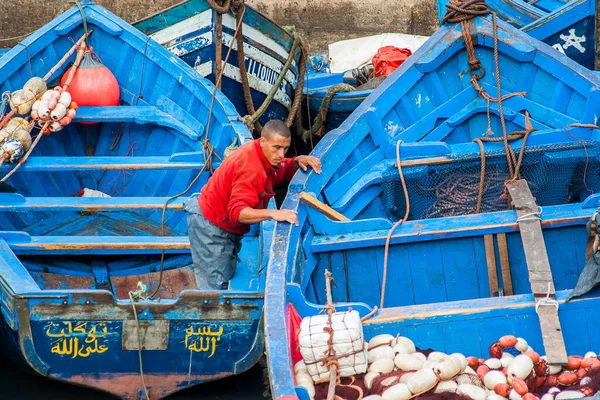 Essaouira Morocco Circa September 2014 Essaouira Kikötője 2014 Szeptemberében Essaouirában — Stock Fotó