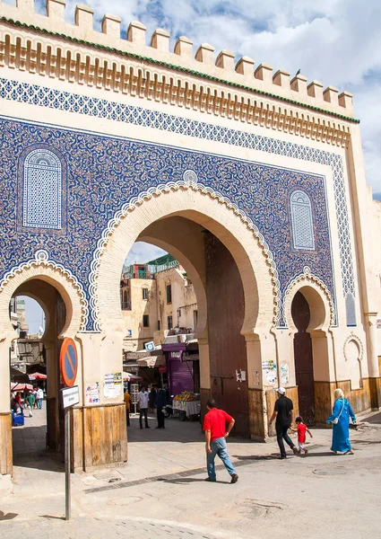 Fes Morocco Circa September 2014 Över Gamla Medina — Stockfoto