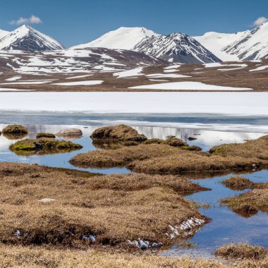 Kırgızistan 'ın Issyk Kul Bölgesinde Barskoon (Arabel) Syrts