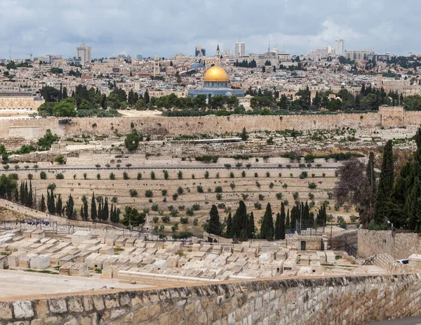 Jerusalem Israel Circa Maj 2018 Wspaniała Panorama Miasta Jerozolima Około — Zdjęcie stockowe