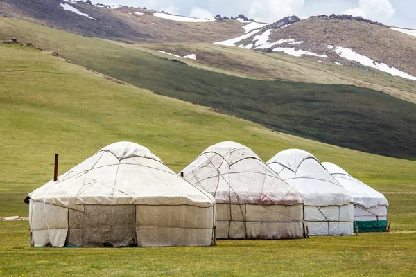 Song Kul - Kırgızistan 'ın Tian Shan Dağları' ndaki yüksek alp gölü