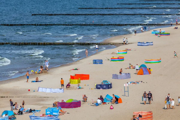 Вид Пляж Тшесаче Польше Август 2021 Года Тшесаче — стоковое фото