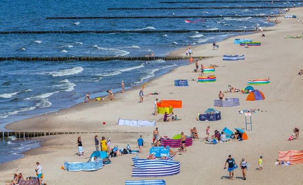 View Beach Trzesacz Poland Circa August 2021 Trzesacz — Stock Photo, Image