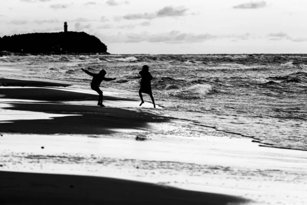 Zicht Het Strand Niechorze Polen Circa Augustus 2021 Niechorze — Stockfoto