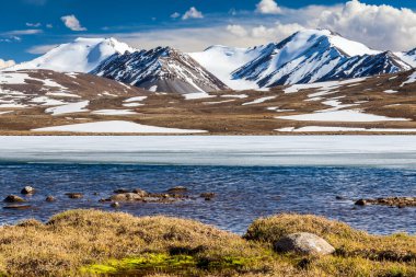 Kırgızistan 'ın Issyk Kul Bölgesinde Barskoon (Arabel) Syrts