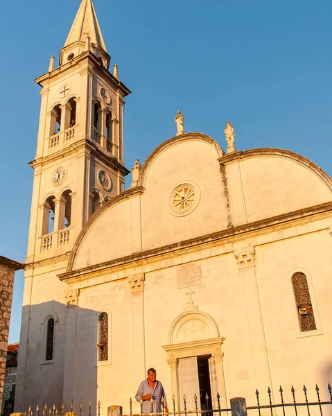 Igreja Nossa Senhora Boa Saúde Jelsa Ilha Hvar Croácia Por — Fotografia de Stock