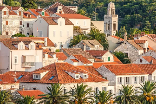 Hermosa Vista Ciudad Hvar Isla Hvar Croacia Alrededor Septiembre 2016 — Foto de Stock