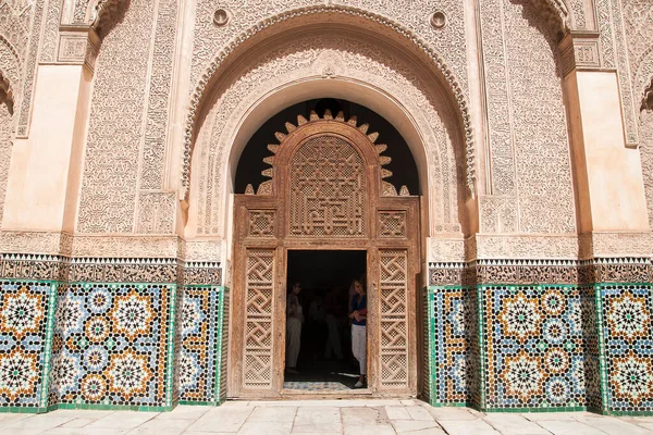 Marrakech Marruecos Circa Septiembre 2014 Ben Youssef Madrasa Circa Septiembre —  Fotos de Stock