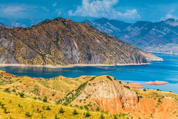 Vacker Utsikt Över Nurek Reservoir Tadzjikistan — Stockfoto