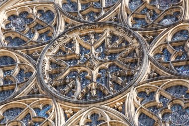 PRAG, CZECH Cumhuriyet - CIRCA MAYIS 2017: The Metropolitan Cathedral of Saints Vitus 'un görüntüsü Mayıs 2017' de Prag 'da.