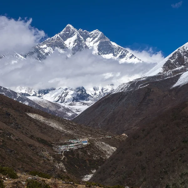 Pangboche Nepal Circa Říjen 2013 Pohled Lhotse Asi Říjen 2013 — Stock fotografie