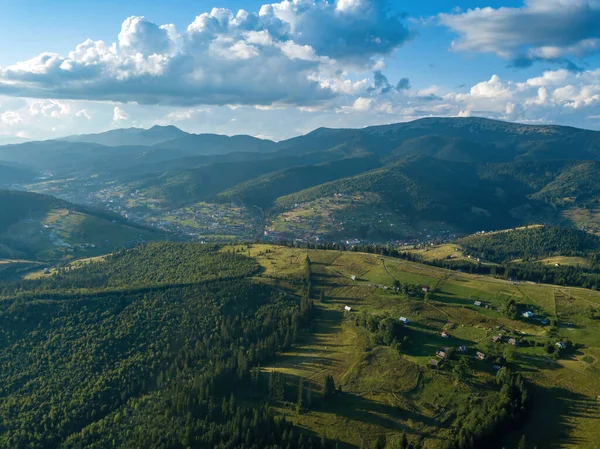 Ukrainische Karpaten Sommer Drohnenblick Aus Der Luft — Stockfoto