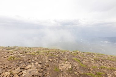 Ukrayna Karpatları 'nda Hoverla Tepesi Panoraması.
